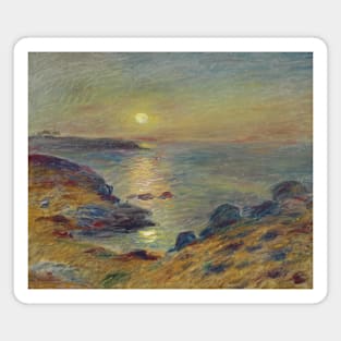 Sunset at Douarnenez by Auguste Renoir Magnet